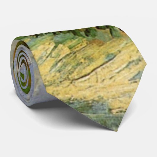 Montmartre Path en zonnebloemen door Vincent van G Stropdas (Opgerold)