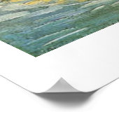 Montmartre Path met zonnebloemen van Van Gogh. Poster (Hoek)