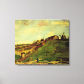 Montmartre: Quarry, de Mills van Vincent van Gogh Canvas Afdruk (Voorkant)