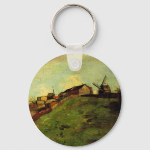 Montmartre: Quarry, de Mills van Vincent van Gogh Sleutelhanger
