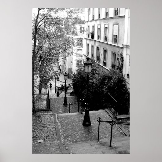 Montmartre Steps Poster (Voorkant)