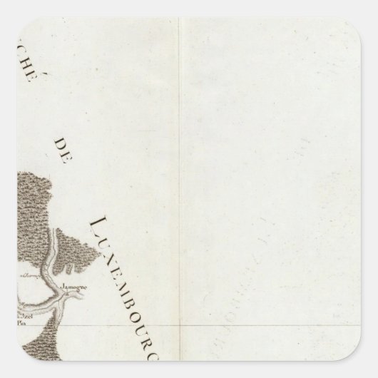 Montmedy, Longwy, Bouillon Vierkante Sticker (Voorkant)