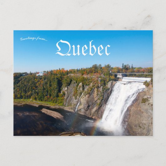 Montmorency Falls Quebec Canada Briefkaart (Voorkant)