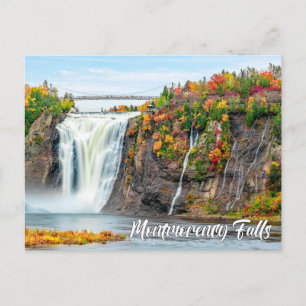Montmorency-watervallen, Quebec City, Canada Briefkaart
