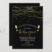 Montons un verre invitation du Nouvel An (Devant / Derrière)