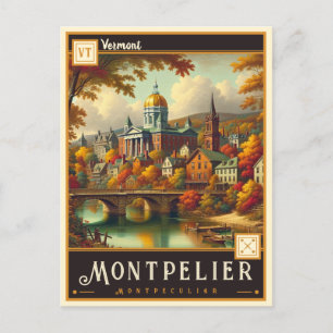 Montpelier Vermont BRIEFKAART