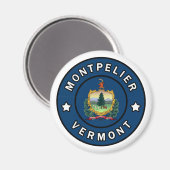 Montpelier Vermont Magneet (Voorkant / Achterkant)