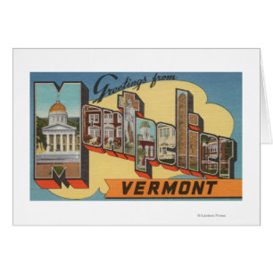 Montpelier, Vermont - Scènes de grandes lettres