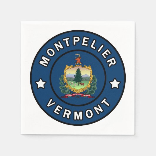 Montpelier Vermont Servet (Voorkant)