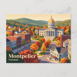 Montpelier, Vermont, VS Briefkaart