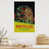 Montpellier Architecture illustration France Poster (Keuken)