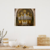 Montpellier Cathedraal Orgaan poster (Keuken)