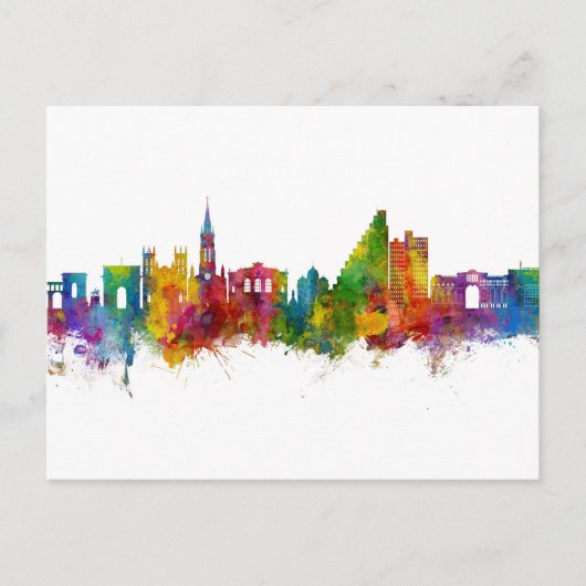 Montpellier France Skyline Briefkaart (Voorkant)