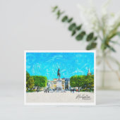Montpellier Frankrijk Mooi olieverflandschap Briefkaart (Staand voorkant)