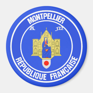 Montpellier Round Emblem Magneet