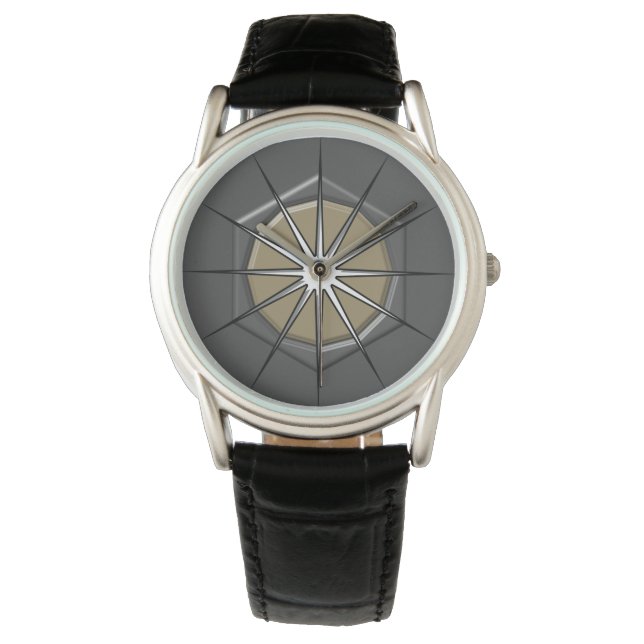 Montre 12 points Abstraits avec effet 3d (devant)