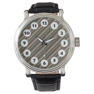 Montre 12 Spots - Bandes de couleurs