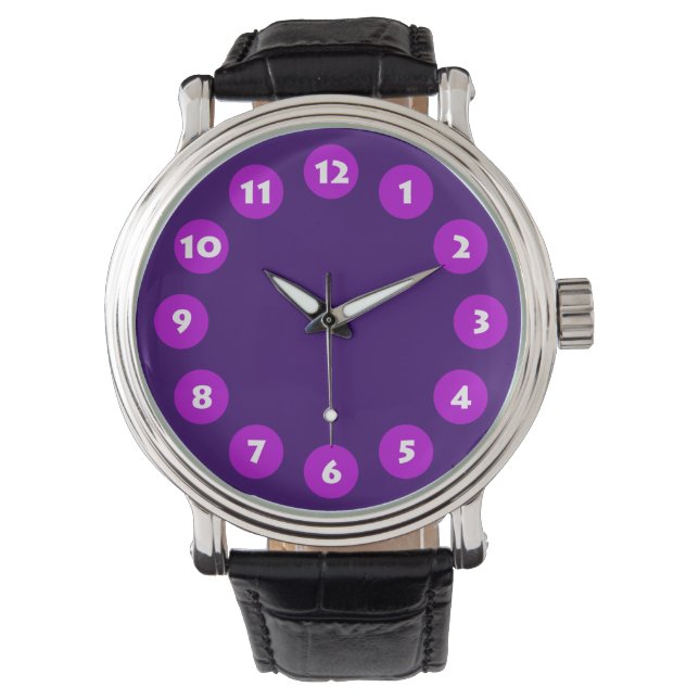 Montre 12 Spots - Tons de pourpre (devant)