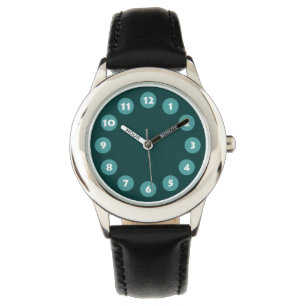 Montre 12 Spots - Turquoise et vert foncé