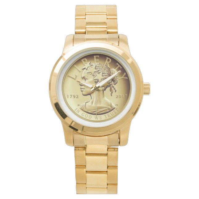 Montre 1792-2017 Haut relief de la liberté américaine (devant)