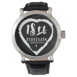 Montre 18e anniversaire du Mariage porcelaine traditionne