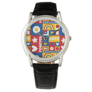 Montre 1980 Forever Love Pop Art Design Watch