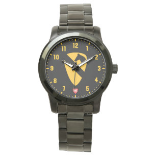 Montre 1re division de cavalerie Acier noir