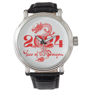 Montre 2024 Année du Nouvel An chinois du Dragon