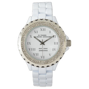 Montre 21e Anniversaire Vingt Et Un Argent Drôle