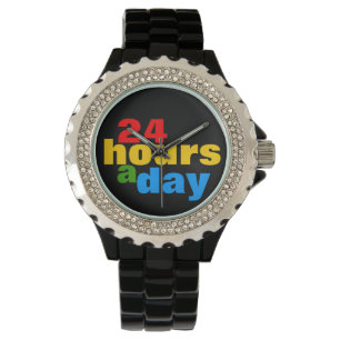 Montre 24 heures sur 24 couleurs