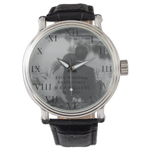 Montre 25e anniversaire du Mariage Photo moderne Cinquant