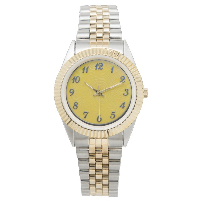 Montre 2 tons + Bracelet Cadran Citron (devant)