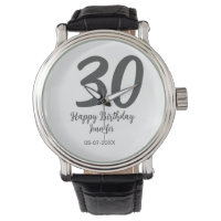 30e anniversaire ajouter nom date année noir modèl