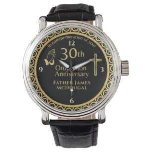 Montre 30E Ordination Anniversaire Prêtre PERSONNALISÉ
