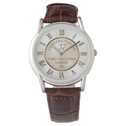Montre 37e anniversaire du Mariage Cadeaux pour Lui et El (devant)