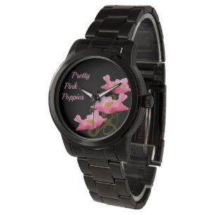 Montre 3 Girly faits sur commande innombrables de fleurs