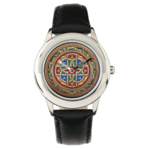 Montre [400] Croix celtique [Or+Émail]