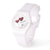 Montre 40e anniversaire du mariage de Ruby Ballons de coe (Angle)