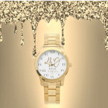 Montre 40e anniversaire pour son quarante Gold Girly Eleg<br><div class="desc">40 ans. Est. 1983. 40e anniversaire,  quarante,  40 ans,  or,  féminine,  une montre pour elle.</div>