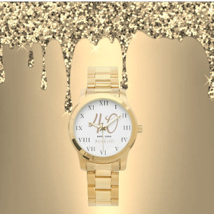 Montre 40e anniversaire pour son quarante Gold Girly Eleg
