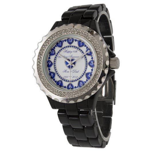 Montre 45e anniversaire du Mariage (Incliné)