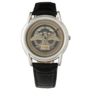Montre [500] Aigle impérial romain d'or sur médaillon d'o