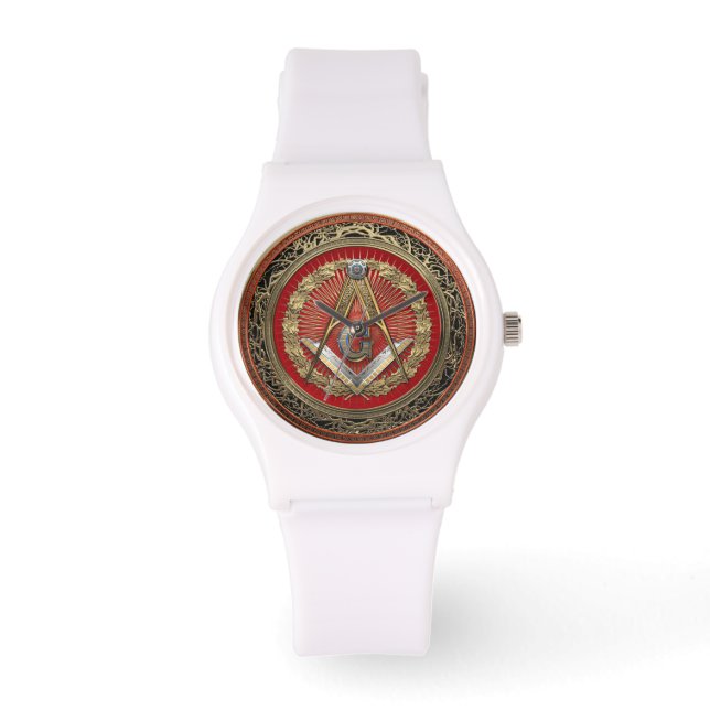 Montre [500] Master Mason - Carré Or & Compas (Recto)
