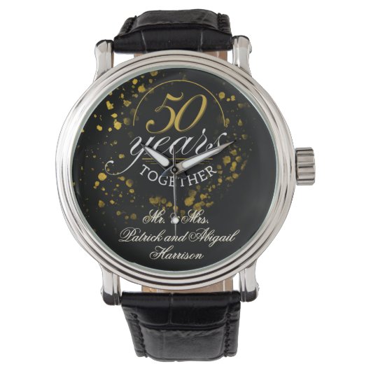 Montre 50 ans ensemble Mariage Anniversaire Cadeau (devant)