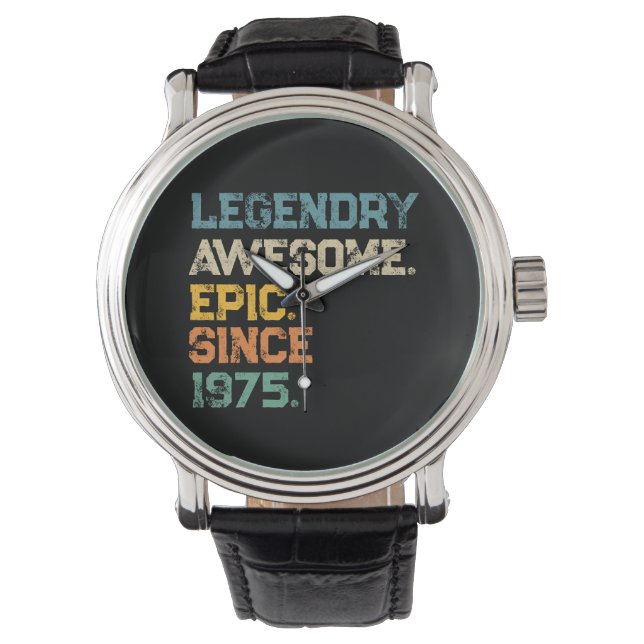 Montre 50e anniversaire cadeau année personnalisée (devant)