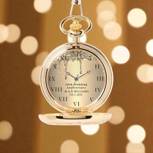 Montre 50e anniversaire de Mariage Moderne Elégant Cinqua