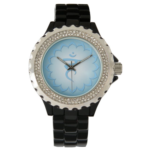 Montre 5e Chakra - Throat Chakra - Bleu clair (devant)