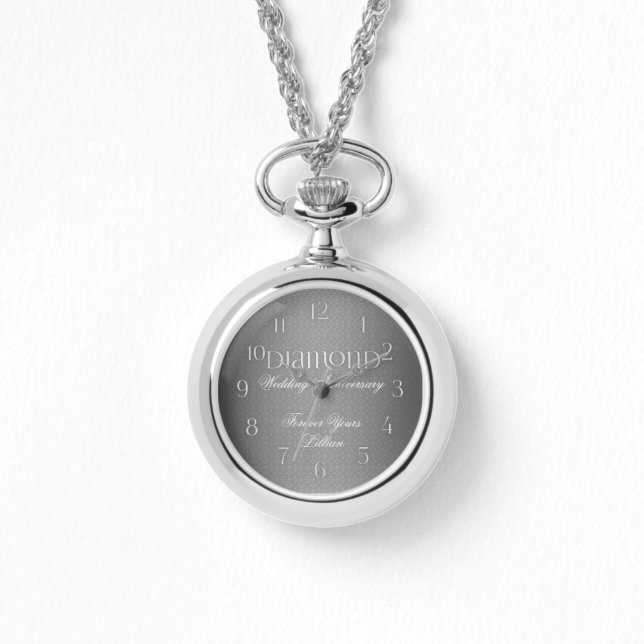 Montre 60e anniversaire de Mariage diamant (Recto)