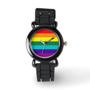 Montre 7 bandes Rainbow Pride