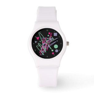 Montre 80s regardent 80 ans vintage splash medley art